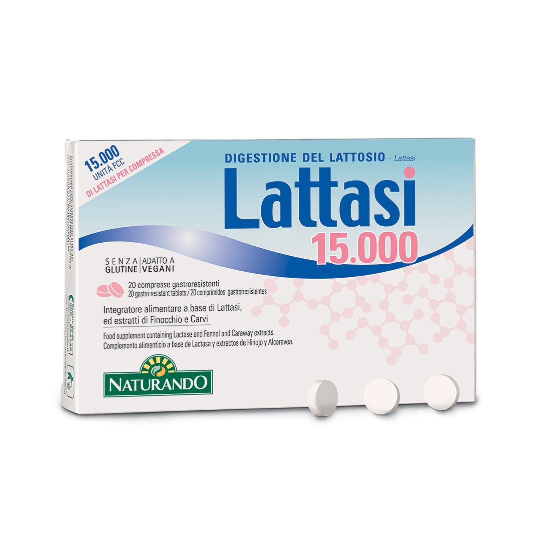 Naturando Lattasi 15000 Integratore 20 Capsule