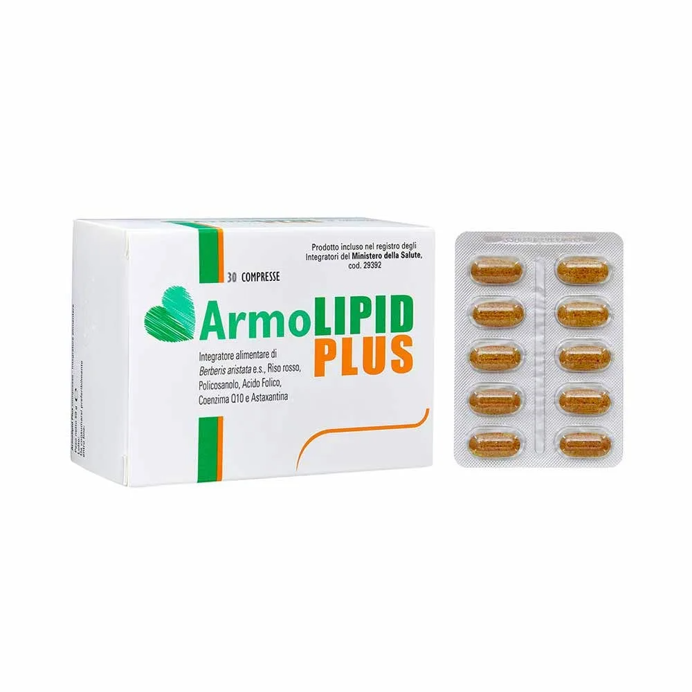 ArmoLipid Plus Integratore con Riso Rosso, 30 Comprese scad 30 giugno 2026