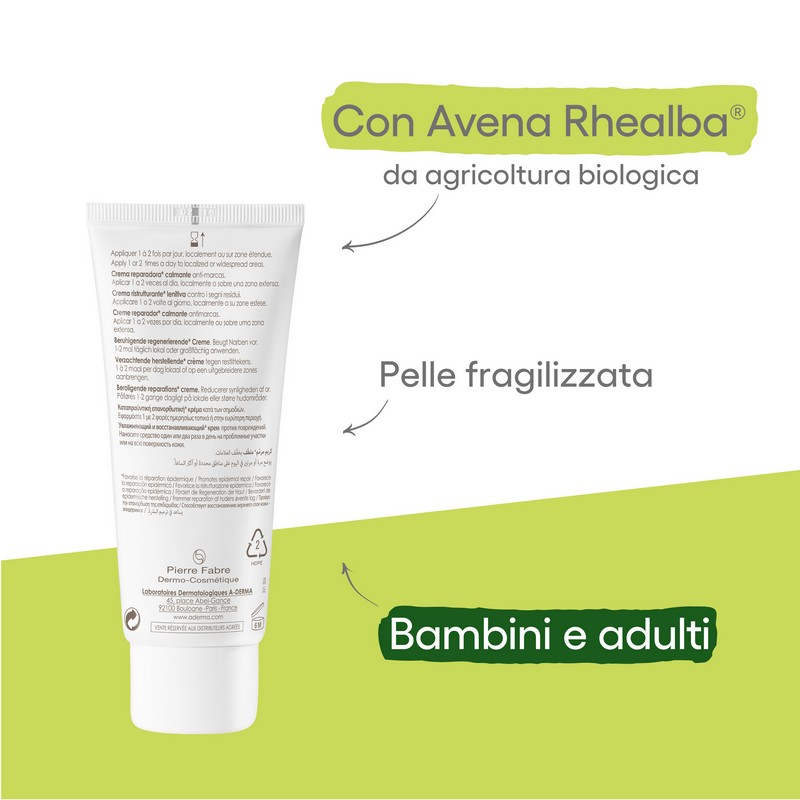 A-Derma Epitheliale A.H Ultra Crema ristrutturante lenitiva, pelle fragilizzata, 100ml