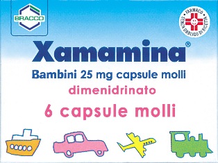 Xamamina Bambini 25 mg Dimenidrato Antiemetico 6 Capsule Molli