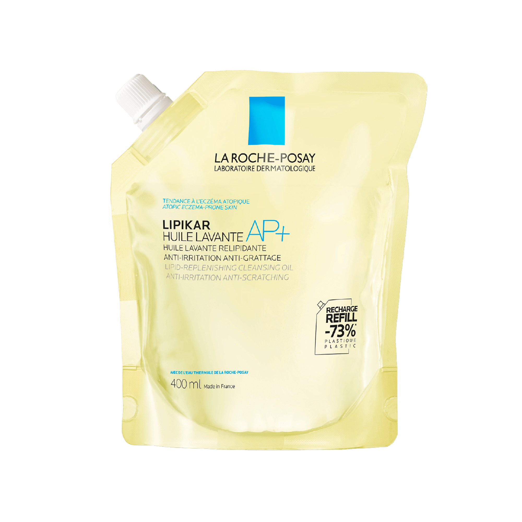 La Roche-Posay Lipikar AP+ - Olio Detergente Anti-Arrossamento E Anti-Prurito Ricarica 400 ml 