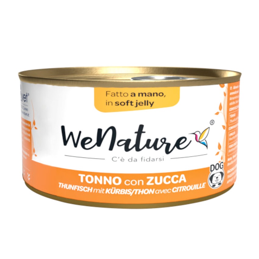 WENATURE CANE SOFT JELLY TONNO ZUCCA 150GR (lattina)