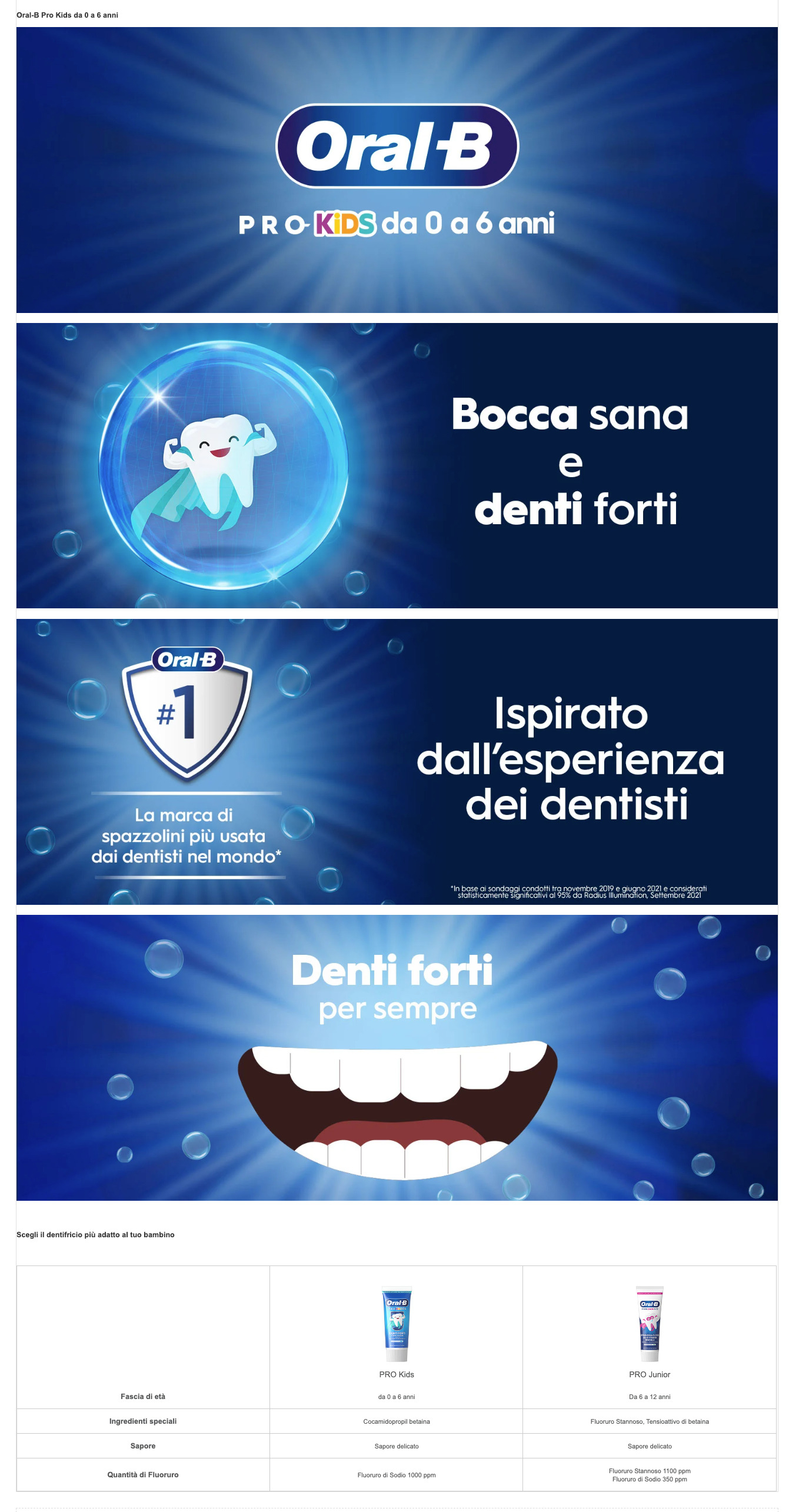 ORALB DENTIFRICIO KIDS 0-6A