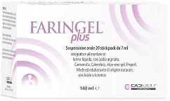 Faringel Plus - Integratore per il reflusso gastrico - 20 stick pack