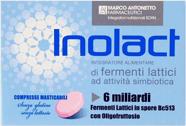 Inolact Integratore di Fermenti Lattici 20 Compresse Masticabili 