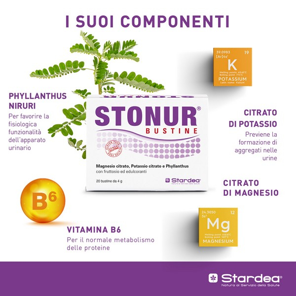 Stonur Integratore Benessere vie Urinarie 20 Bustine