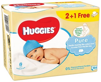 Huggies Pure Salviette Confezione Tripla 192 Salviettine