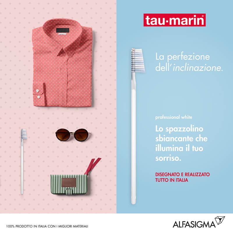 Tau-Marin Spazzolino Professional White Antimacchia