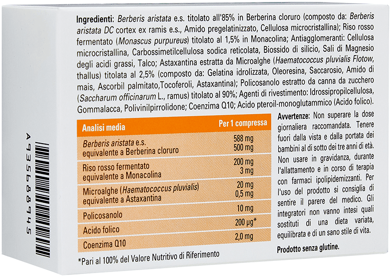 MEDA PHARMA - Armolipid Plus 60 Compresse - Integratore Per Il Colesterolo - Confezione Italiana Originale 