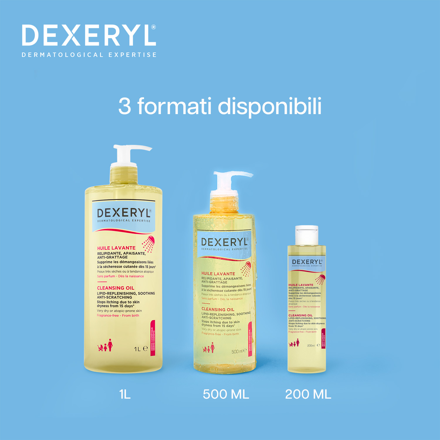 Dexeryl - Olio Lavante Antiprurito Per Pelle Secca E A Tendenza Atopica 200 ml