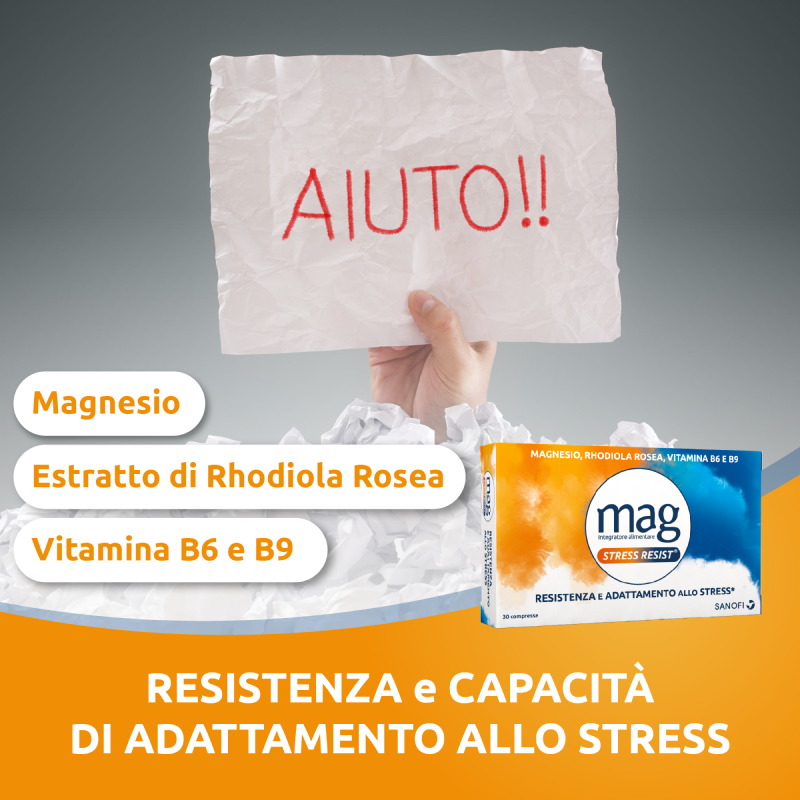 Mag Stress Resist Integratore Di Magnesio e Vitamine 30 Compresse