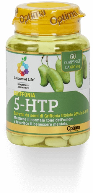 Optima Colours of Life Griffonia 5-HTP Integratore Tono dell'Umore 60 Compresse