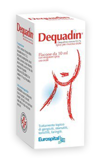 Dequadin Spray Per Mucosa Orale 0,5% Dequalinio Cloruro 10 ml