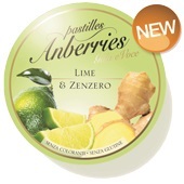 Anberries Gola e Voce Pastiglie Lime & Zenzero 50 g