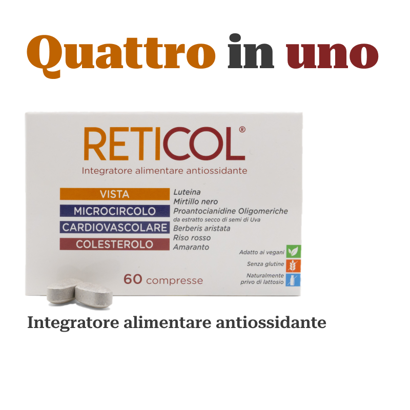 RETICOL Integratore Alimentare Antiossidante 60 compresse