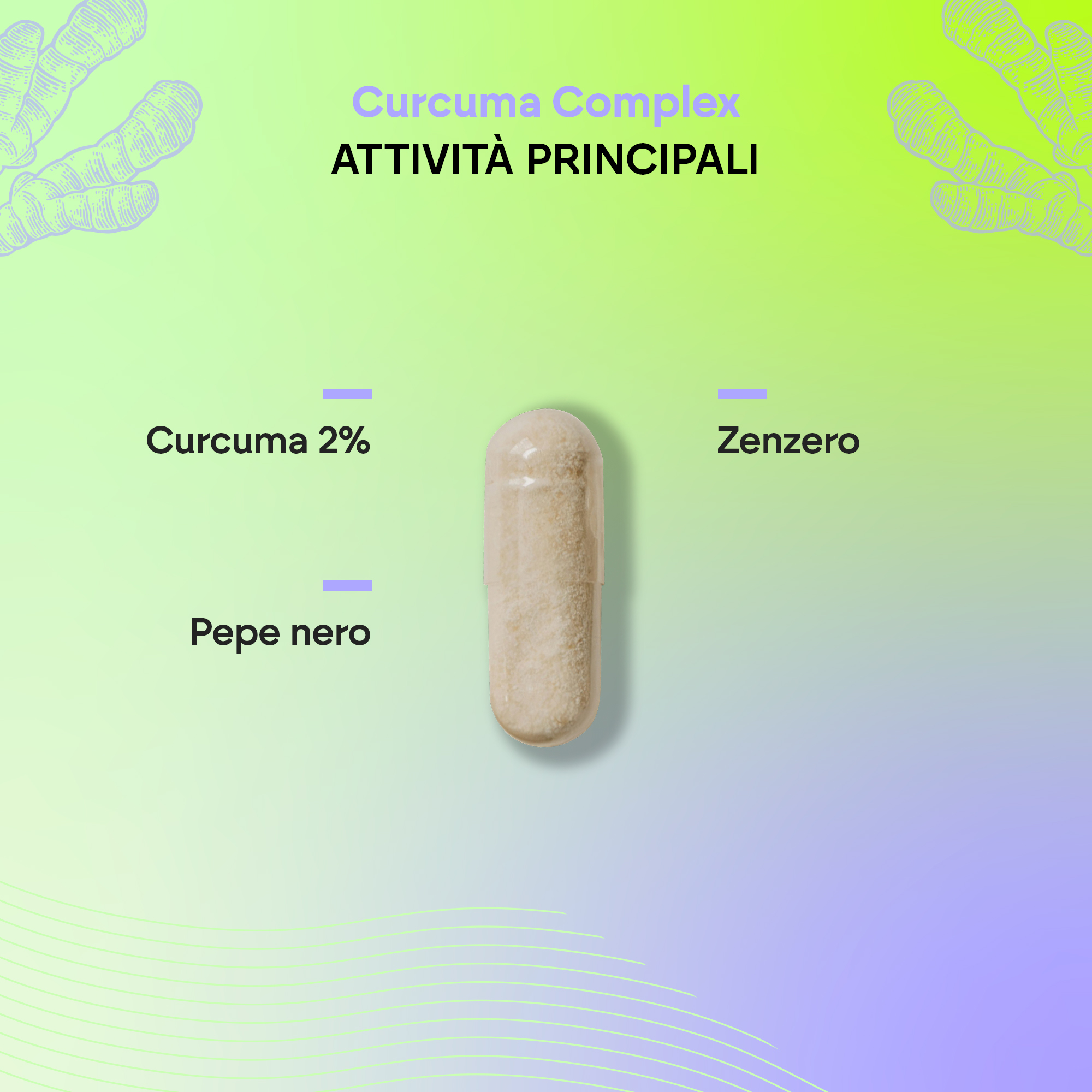 Nutralie Curcuma Complex 120 Capsule - Integratore Per Ossa E Articolazioni