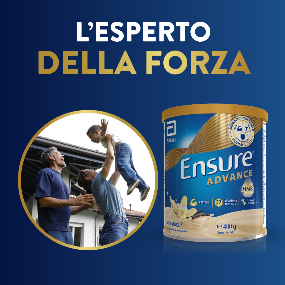 Ensure Advance – Formula Nutrivigor Integratore Alimentare Proteico Vaniglia 400g