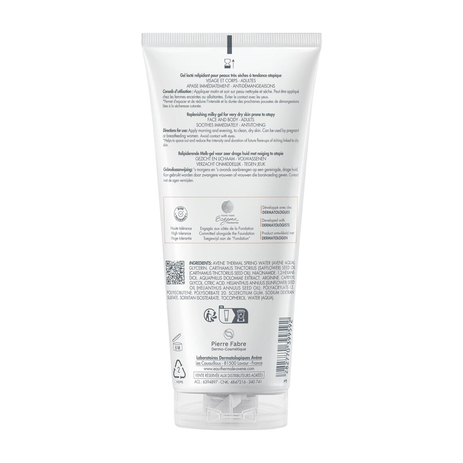 Avène Xeracalm AD - Gel Latte Liporestitutivo Per Pelle Secca 200 ml