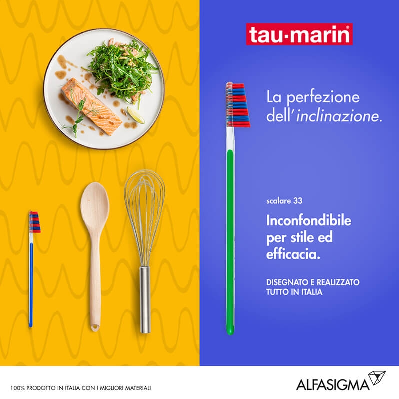 Tau-Marin Spazzolino Scalare 33 Setole Dure Testina Grande