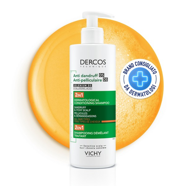 Vichy Dercos 2in1 Shampoo + Balsamo Anti-forfora DS? trattante dermatologico 390ml