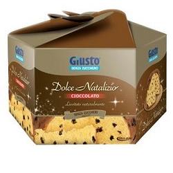 Giusto Senza Zuccheri Panettone Con Gocce di Cioccolato 600 g