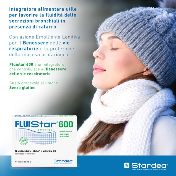 Fluistar 600 Integratore Fluidificante 14 Bustine
