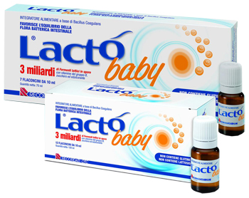 Lacto' Baby 3 miliardi di fermenti lattici 12 flaconcini
