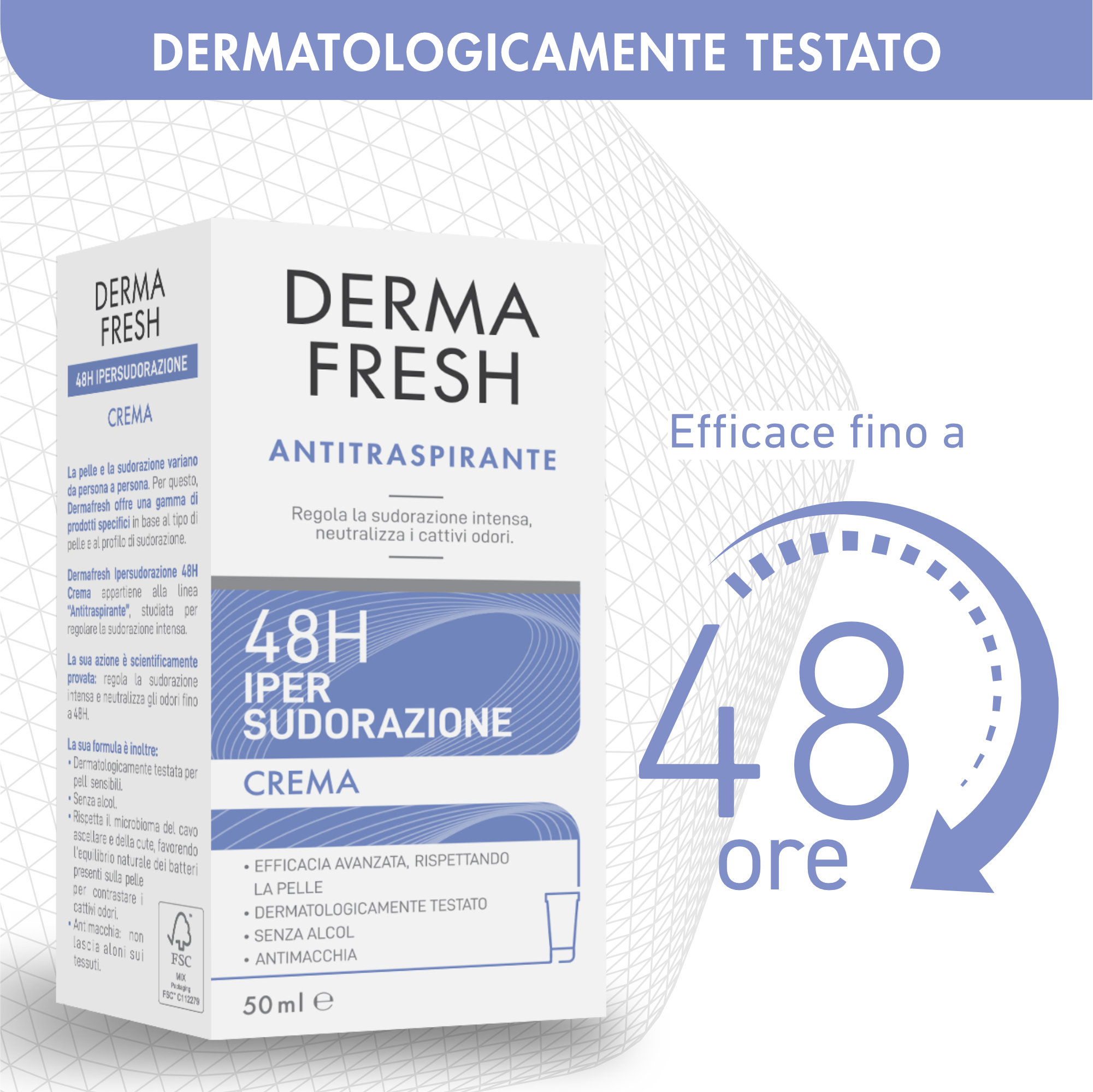 DERMAFRESH 48H IPERSUD CR 50ML