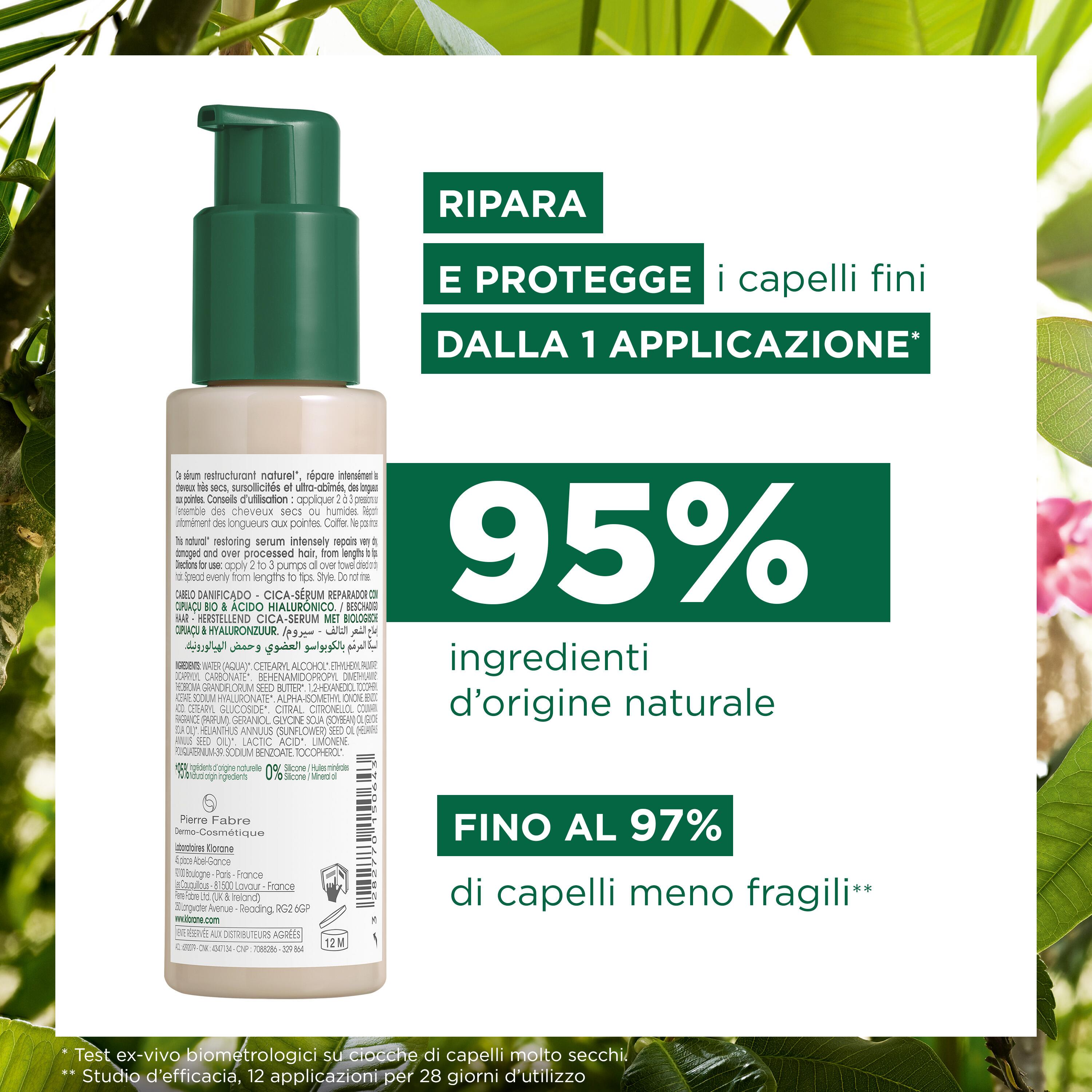 Klorane - Cica-Siero Ristrutturante E Termo-Protettivo Al Cupuaçu Bio 100 ml