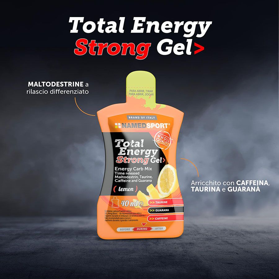 Named Sport Total Energy Strong Gel - Integratore Energizzante Gusto Lemon 40 ml