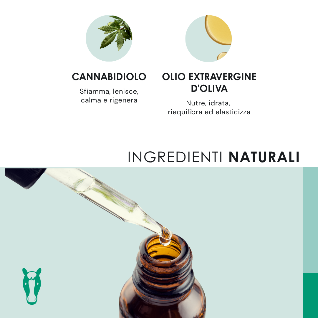 Eusphera CBD Oil Horse - Olio Nutriente per Cavalli 50 ml