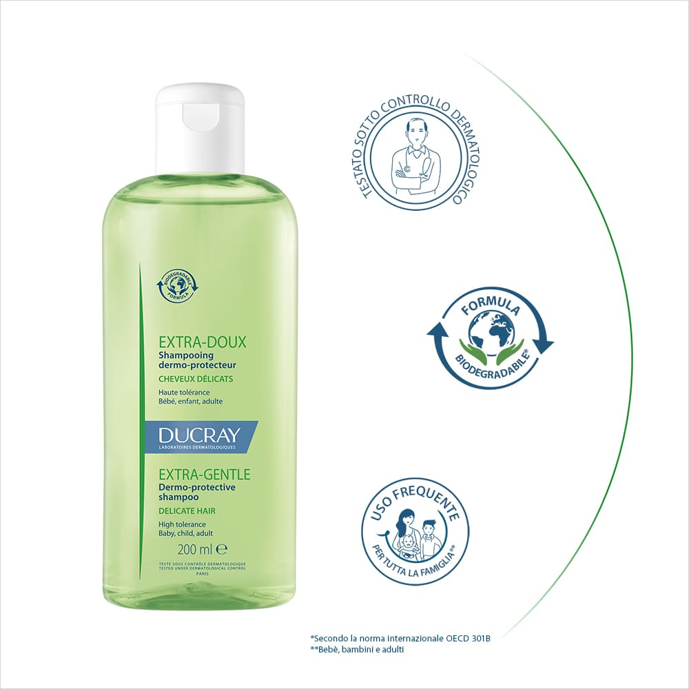 Ducray Extra Delicato Shampoo Capelli Normali e Delicati 200 ml