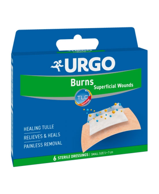CER URGO USTIONI SUPERFICIALI 5X7CM 6PZ