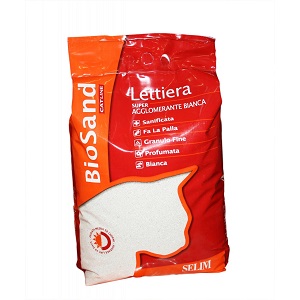 BIOSAND LETTIERA GATTO SUPER AGGLOMERANTE BIANCA 15LT