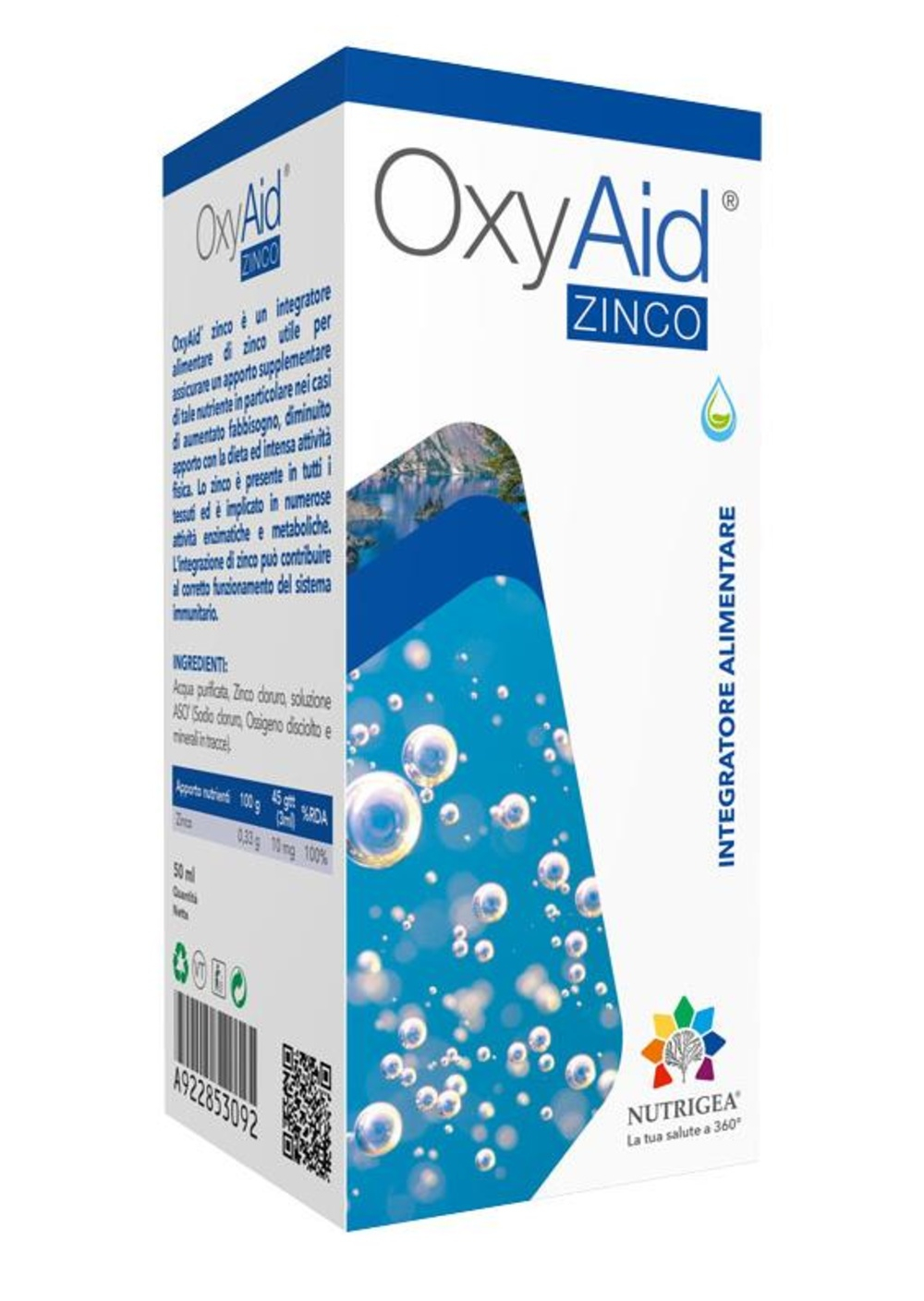 OxyAid Zinco - Integratore antiossidante ed energetico - 50 ml