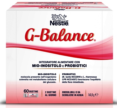 Nestlé G-Balance Integratore di Mio-Inositolo e Probiotici 60 Bustine