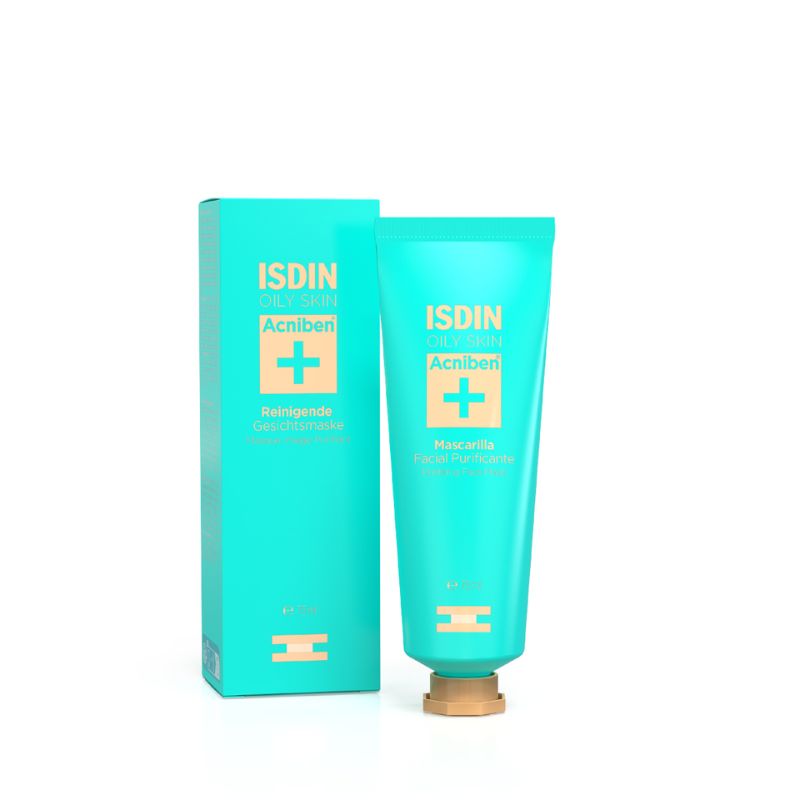 Isdin - Acniben Oily Skin Mask - Maschera Viso Purificante Per Pelle Acneiche 75 ml