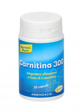 Carnitina 300 Natural Point - Integratore per il metabolismo energetico - 30 capsule
