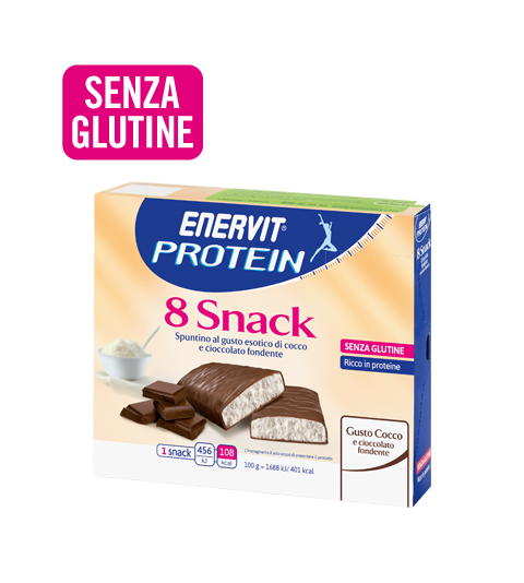 Enervit Protein Snack Barretta Gusto Cocco 8 x 23 g