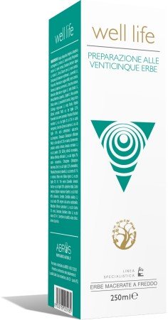 Well Life 25 Erbe Abros Tisana Contro Gonfiore Intestinale 250 ml