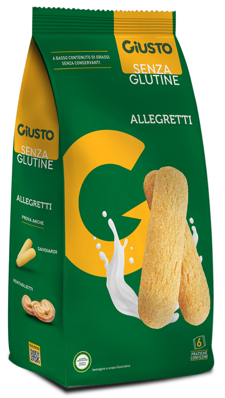 GIUSTO S/G Biscotti Allegretti 200g