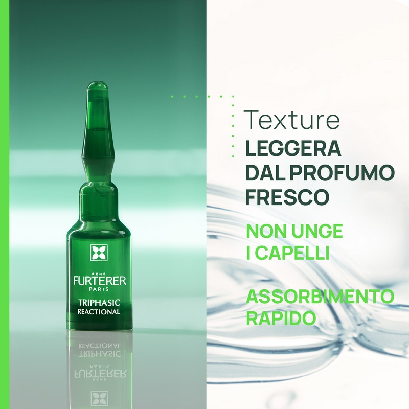 TRIPHASIC René Furterer Triphasic  Reactional Trattamento 2-in-1 anticaduta & crescita, caduta reazionale, 12 unitàCOFF12AMP