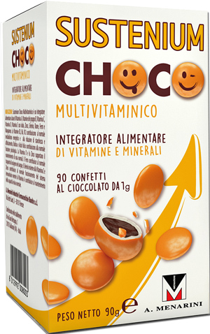 Sustenium Choco Integratore di Vitamine e Minerali Bambini 4+ 90 Confetti