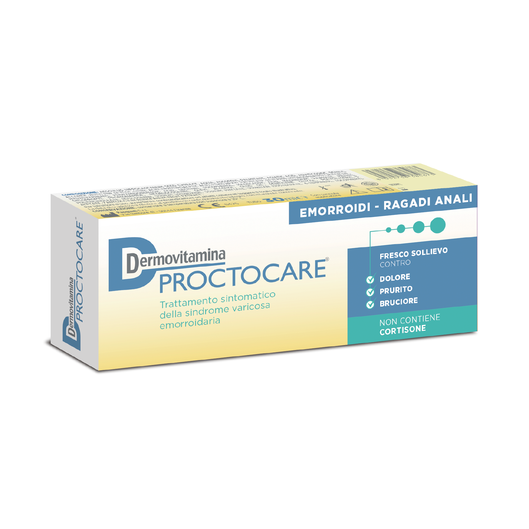 Dermovitamina Proctocare - Crema per Emorroidi e Ragadi Anali - 30 ml