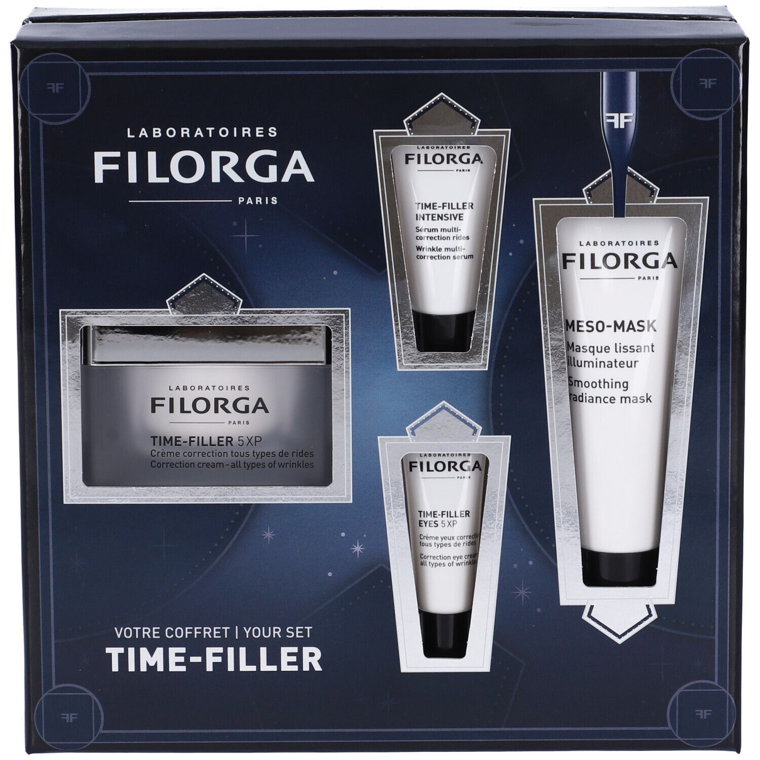 COFANETTO NATALE TIME 2024 - Routine Anti-Rughe Viso & Collo Time-Filler 5xp