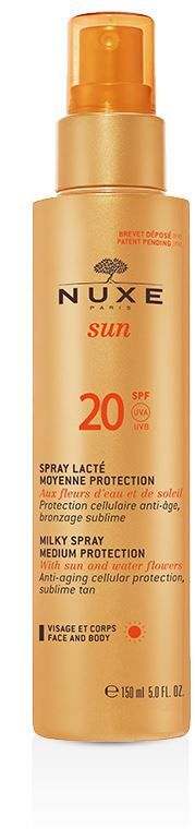 Nuxe Sun Latte Spray SPF20 solare viso e corpo 150ml