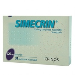 Simecrin - Gonfiore e Meteorismo - 24 compresse masticabili - 120 mg