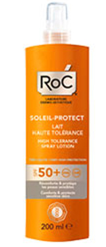 RoC Soleil Lozione Spray Solare Corpo SPF 50+ Elevata Tollerabilità 200 ml