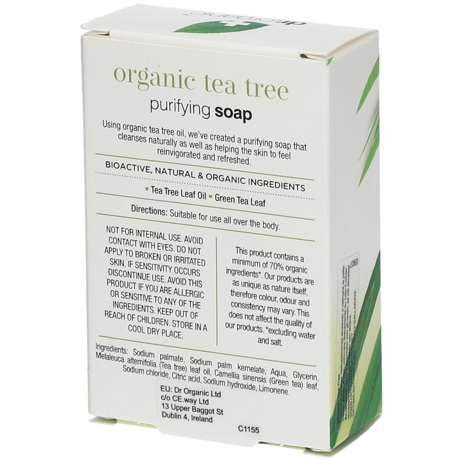 DR ORGANIC TEA TREE SOAP 100G