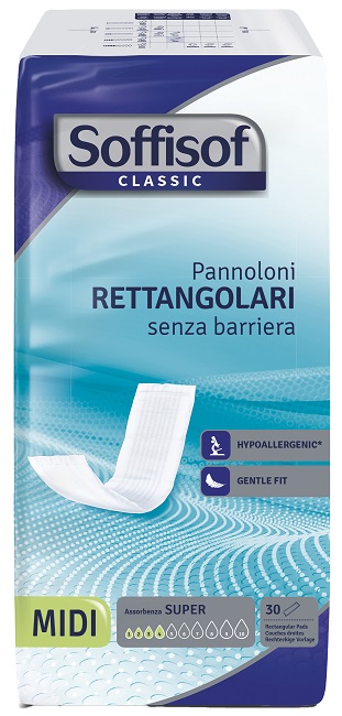 SOFFISOF CLASSIC PANNOLONE RETTENGOLARE SENZA BARRIERA 30 PEZZI